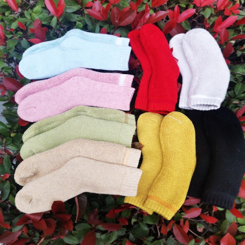 Thick Thermal 1-8 Years warm crew children winter socks 8 Pairs Unisex
